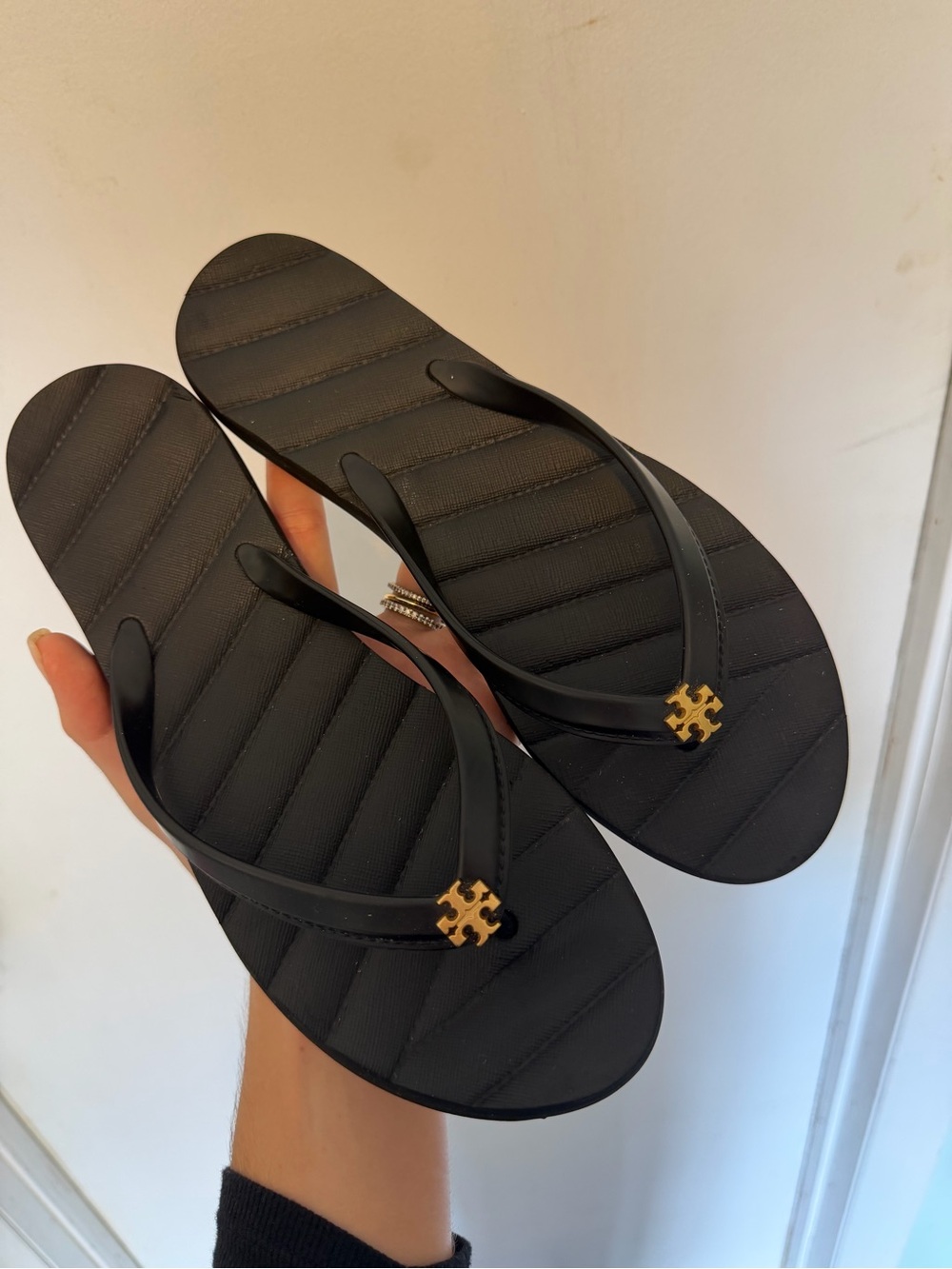 Tory Burch Kira Black Flip Flop Sandal